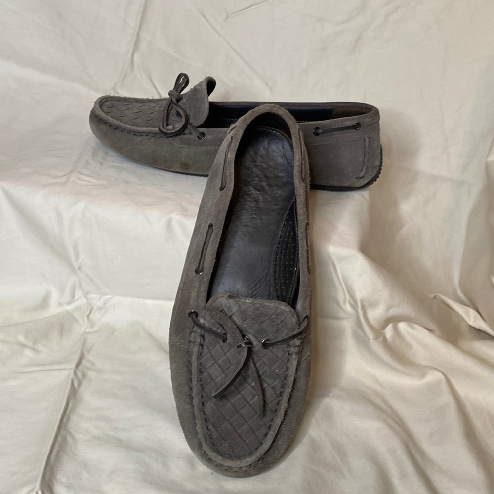 VINTAGE- Bottega Véneta Gray Leather Loafer. Euro size 39/ US 8